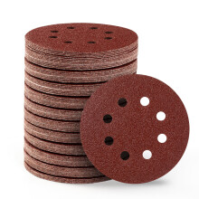 S SATC Sanding Discs 40 Grit 110Pcs Orbital Sander Discs 125mm Hook and Loop Round Orbital Sander Pads for Sanding