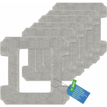 Paquete de 6 almohadillas de microfibra lavables para robots limpiacristales, paños de limpieza reutilizables.