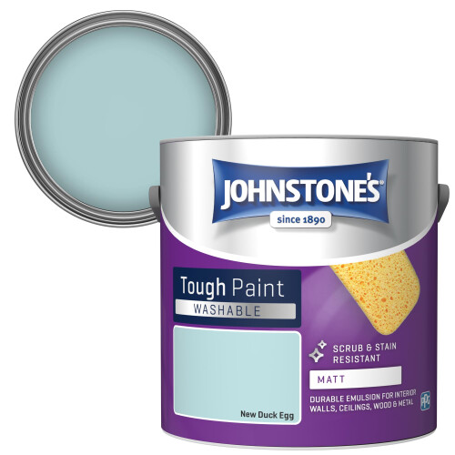 Johnstone's Johnstone's - Washable Matt Wall & Ceiling Paint - New Duck Egg - 2.5L 1