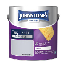 Johnstone's - Washable Matt Wall & Ceiling Paint - Manhattan Grey - 2.5L