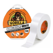 GORILLA Tape White 27m - Heavy Duty Duct Tape, Hand-Tearable & Extra Strong