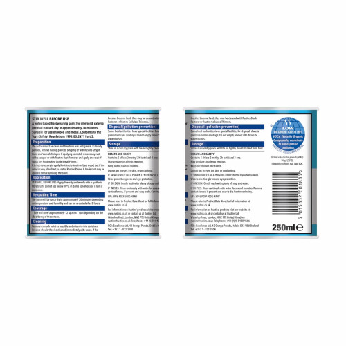 Rustins RUSTINS Small Job Gloss Paint Delphinium 250ml 1