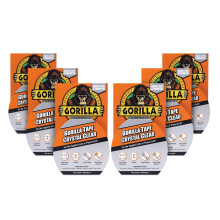 GORILLA Tape Crystal Clear 8.2m - Clear Duct Tape (6 Pack)