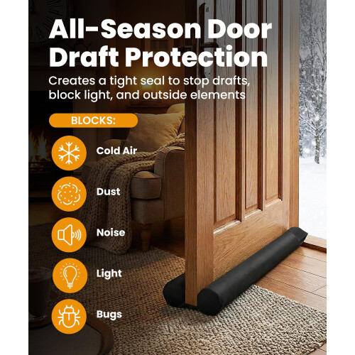 Everlasting Comfort 2 Sided Draft Excluder for Doors Keeps Cold Air I 1
