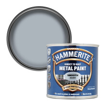 Hammerite Direct to Rust Metal Paint Smooth Silver Finish 250ml – Durable Protective Coating for Indoor & Outdoor Metal Surfaces, Quick Drying, Long