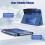 TiMOVO Universal Case for 10.1 Inch Android Tablet, Blue Starry Sky 4