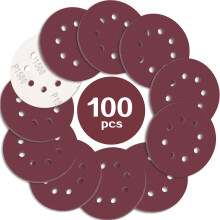 STEBRUAM 100Pack 125mm Sanding Discs 1500Grit Sandpaper for Orbital Sander