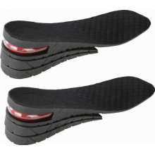 Plantillas unisex ajustables para aumentar la altura, alzas de talón de poliuretano de cuatro capas para mayor altura.