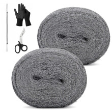PICK FOR LIFE Steel Wool Mice Blocker 2 Pack DIY Kit Wire Wool Hole Filler