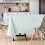 KP HOME Wipe Clean Tablecloth Turquoise Duck Egg PVC Table Cover Rect 2