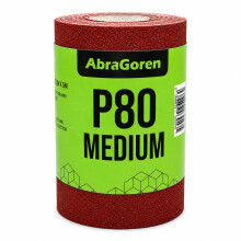 Sandpaper Roll -11.5cm x 5m Sandpaper For Wood and Sandpaper For Walls 40 60 80 120 180 240 Grit (Medium P80)