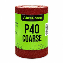 Sandpaper Roll -11.5cm x 5m Sandpaper For Wood and Sandpaper For Walls 40 60 80 120 180 240 Grit (Coarse P40)