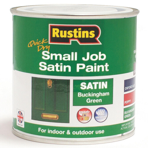 Rustins RUSTINS Small Job Satin Paint Buckingham Green 250ml
