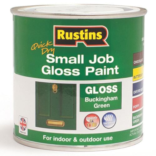 Rustins RUSTINS Small Job Gloss Paint Buckingham Green 250ml