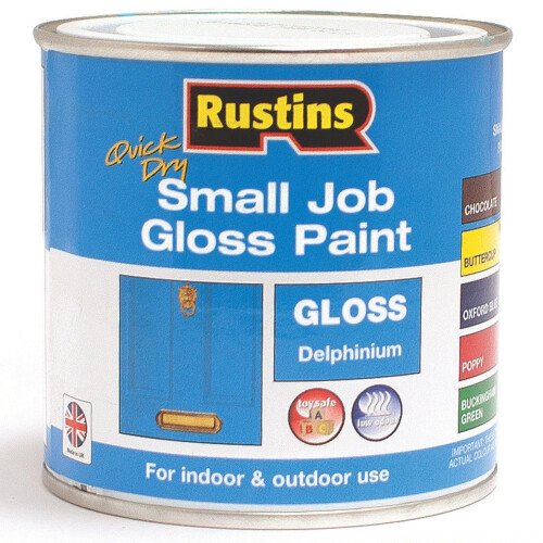 Rustins RUSTINS Small Job Gloss Paint Delphinium 250ml