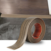 Zayejod 2M PVC Floor Transition Strip Self Adhesive,Dark Brown Wood 5CM