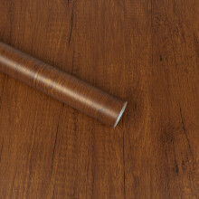 Abyssaly Reddish Brown Wood Effect Sticky Back Plastic for Furniture Walls