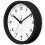 Acctim Acctim 74663 Nardo 20cm Radio Controlled Black Wall Clock 2