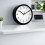 Acctim Acctim 74663 Nardo 20cm Radio Controlled Black Wall Clock 3