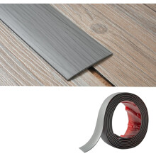 Zayejod 3M PVC Floor Transition Strip Self Adhesive,Grey Wood Grain 5CM
