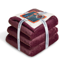 Silentnight Heat Genie Self Heating Giant Blanket - Cosy Warm Sherpa Fleece Throw with Unique Foil Layer to Retain Heat - Extra Large Reversible for