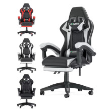 bigzzia Ergonomic Gaming Chair With Footrest Lumbar and Headrest Cushi