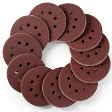 S SATC Sanding Discs 180 Grit 110PCS Orbital Sander Discs 125mm Hook and Loop Round Orbital Sander Pads for Sanding
