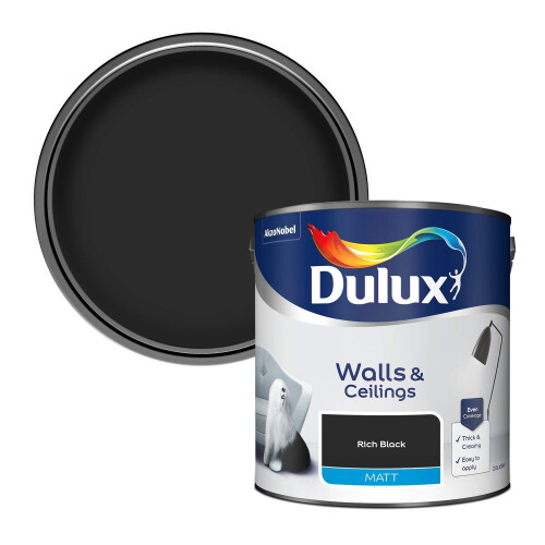Dulux Dulux Matt Rich Black 2.5L