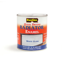 Rustins Quick Drying Radiator Enamel Gloss 1L– Durable, Long-Lasting Finish for Radiators that Stands The Test of Time