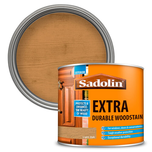 Sadolin Sadolin Extra Durable Woodstain - Light Oak - 500ml