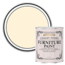 Rust-Oleum Cream Upcycled Furniture Paint in Chalky Finish Clotted Cream - 750ml