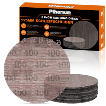 pihemum 50 Pcs Mesh Sanding Discs 125mm 400 Grit