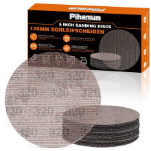 pihemum 50 Pcs Mesh Sanding Discs 125mm 320 Grit