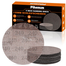 pihemum 50 Pcs Mesh Sanding Discs 125mm 240 Grit