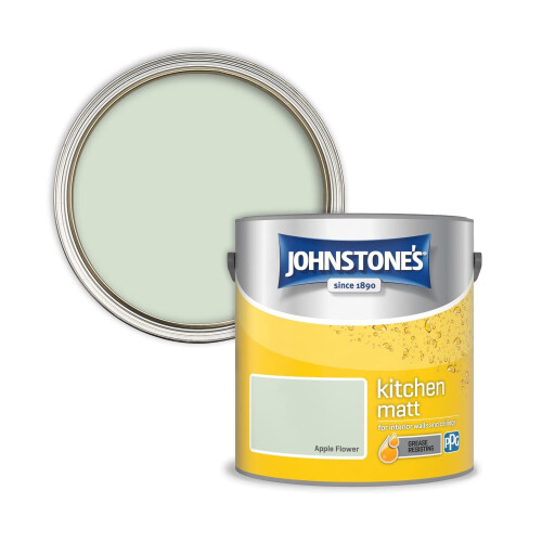 Johnstone's Johnstone's - Matt Kitchen Paint - Apple Flower - 2.5L 1