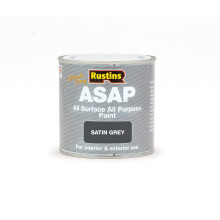 RUSTINS ASAP Quick Dry All Surface All Purpose Paint – Water-Based Satin Paint for Wood, Metal, UPVC, Plastic, Tiles, Stone & Brick – Interior & E
