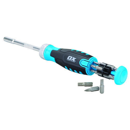 OX OX Pro Heavy Duty Multibit Ratchet Screwdriver 1