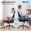 SIHOO Office Chair SpaceSaving Adjustable Lumbar Support Black 6