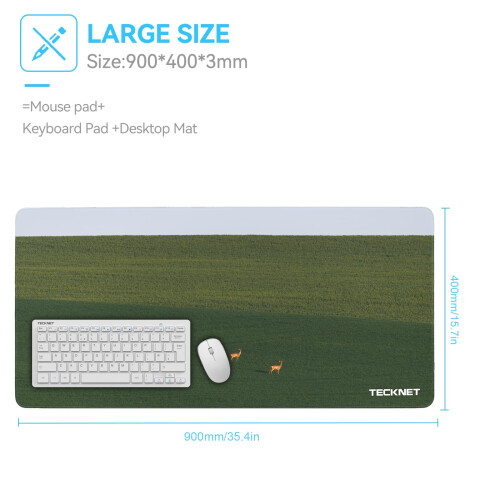 TeckNet TECKNET Gaming Mouse Mat, 900x400x3mm Large Mouse Pad - Meadow 2