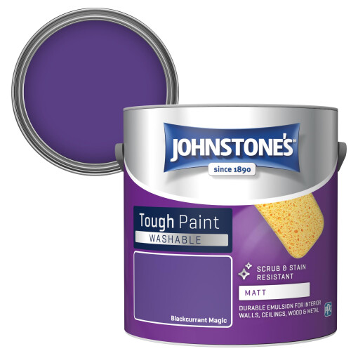 Johnstone's Johnstone's - Washable Wall & Ceiling Paint - Blackcurrant Magic - 2.5L 1