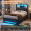 DICTAC 3ft Single Ottoman Storage Bed with RGB LED Lighting Upholstere 4
