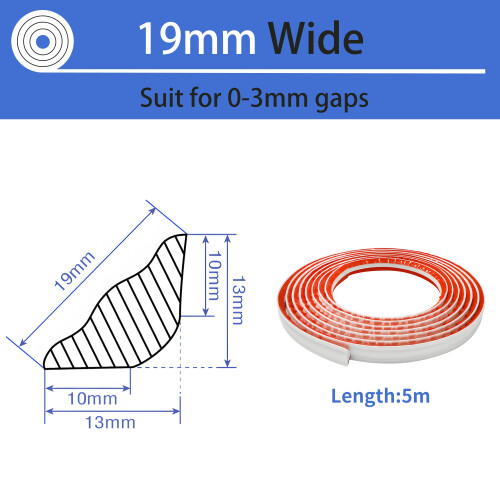 Zayejod PVC Quadrant Trim Flexible Laminate Beading Self Adhesive White 1