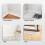 Zayejod PVC Quadrant Trim Flexible Laminate Beading Self Adhesive White 6