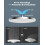 Hibbent Self-Cleaning Rainfall Shower Heads, 10 Inch, White 3