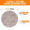 pihemum 50 Pcs Mesh Sanding Discs 125mm 320 Grit 2