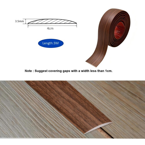 Zayejod 3M PVC Floor Transition Strip Self Adhesive，Cherry 4CM 1
