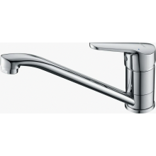 Single Lever Kitchen Sink Tap, Chrome Silver Finish, Swivel Spout, Durable Mixer for Home Kitchens
