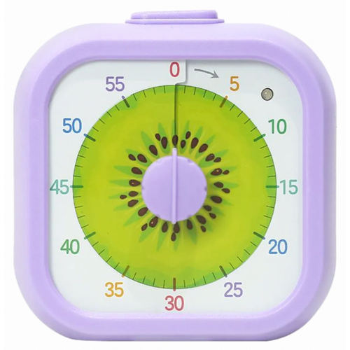 Visual Timer for Kids, 60 Minute Countdown for Home Study, Classroom, Office and Kitchen, Purple
