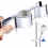Adjustable Shower Head Holder, 45 Degree Rotating Hand Shower Bracket, No Drill Bathroom Mount 1