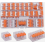 75 Pack Wire Connectors, Lever Nuts, Electrical Cable Clamps for 4 mm² Conductors, Quick Splice Terminals 1